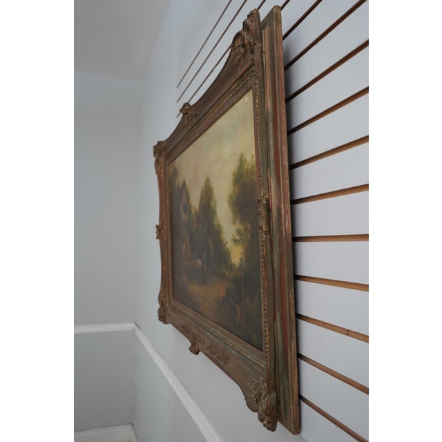 Age: Approx: 100 Years Old Details: By Henry Harvey ‘Morning at The Inn’ American Born Artist 1908 Fine Carved Details...