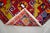 Front of Kitchen Sink Rug, Hand Made Bath Mat Colorful Turkish Rug - 1′12″ × 3′8″ For Sale - Image 12 of 14