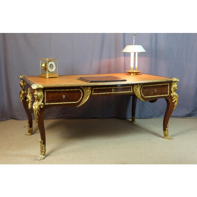Large Louis XV Style Desk, 1890s For Sale - Image 15 of 16