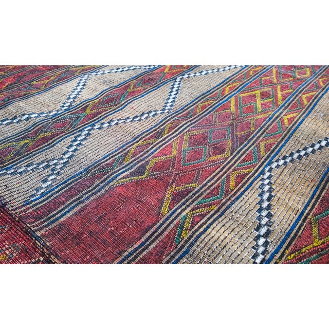 1990s Mauritanian Rug in Wood and Leather, 1990s For Sale - Image 5 of 6