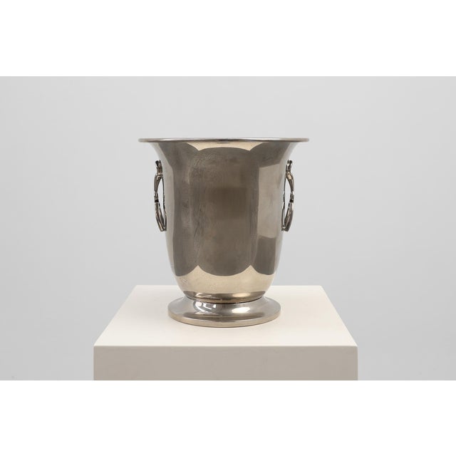 Art Deco Equestrian Champagne Bucket with Stirrup Handles, France, 1930s For Sale - Image 11 of 11