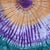 Early 20th Century Yoruba Tie Dyed Orange Teal and Purple Textile 90.5x75 inch For Sale In Denver - Image 6 of 7