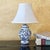 Vintage Blue & White Chinoiserie Ginger Jar Table Lamp – Porcelain Accent Lamp For Sale - Image 18 of 18