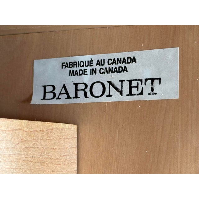 Full Size Baronet Furniture Solid Maple Panel Bed Frame For Sale - Image 11 of 12