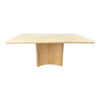 Vintage Travertine Dining Table, 1970s For Sale