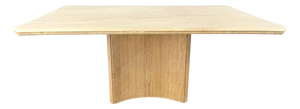 Vintage Travertine Dining Table, 1970s