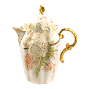 Late 18th Century Signed Cream Color Leonard Vienna Austria Chocolate Pot