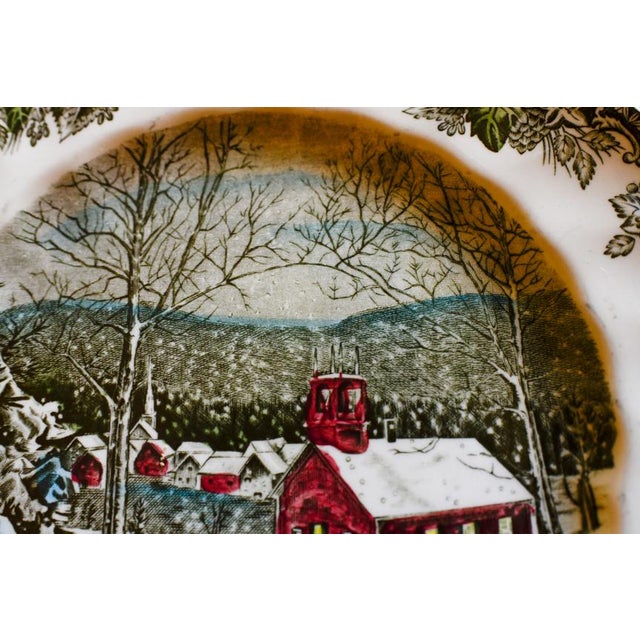 Set of 6 Vintage Johnson Brothers Friendly Village 9.75" Dinner Plates For Sale In Washington DC - Image 6 of 10
