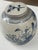 Small bird design on 9" ginger jar in blue/white porcelain.Great accent, buy 2 or 4 in different designs for fireplace,...