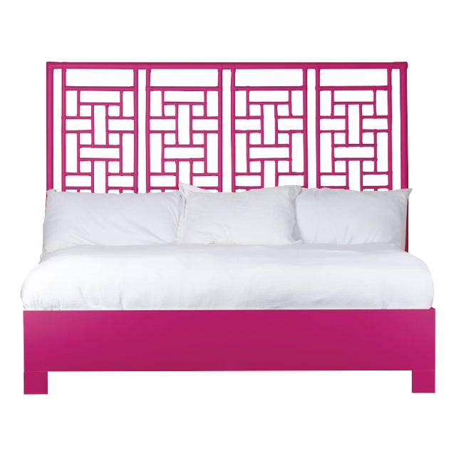 Ohana Platform Bed King, Hot Pink For Sale
