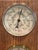 Chestnut Vintage 1950's/1960's French Multi-Dial Oak Weather Station - Thermometer, Hygrometer & Barometer For Sale - Image 8 of 9