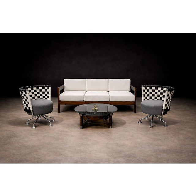 Designed by Peter Maly in the 1990s, this pair of armchairs reflects the designer’s characteristic exploration of form,...