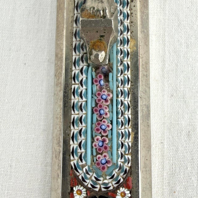 Antique Roma Micromosaic Wall Cross 8.25” For Sale - Image 12 of 12