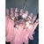 Contemporary Pink Frosted "Selle" Murano Glass Chandelier in Mazzega Style For Sale - Image 6 of 8