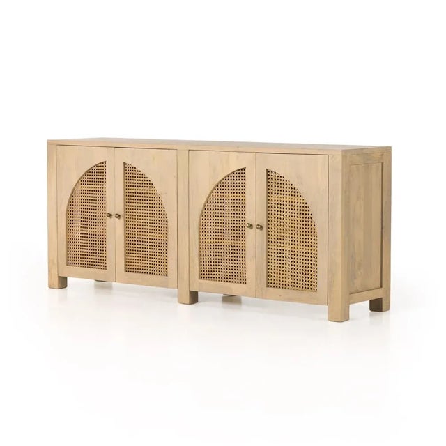 Four Hands Tilda Sideboard, Natural Circle Cane For Sale - Image 13 of 13