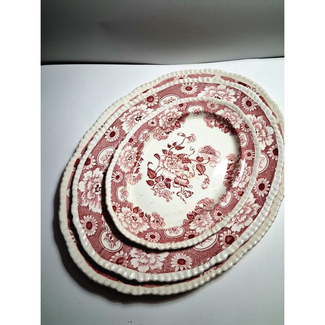 Ceramic 1900s Cambridge by Wood & Sons Red and White English Pottery For Sale - Image 7 of 9
