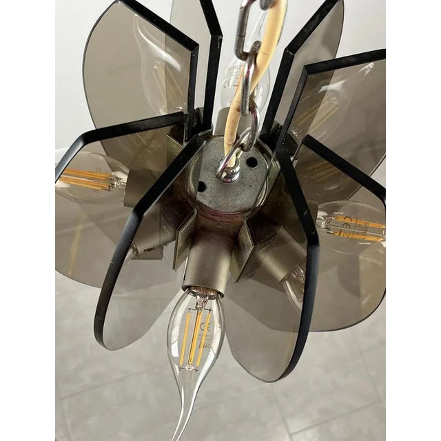 Murano Glass Pendant Light from Veca, Italy, 1970s For Sale - Image 11 of 12