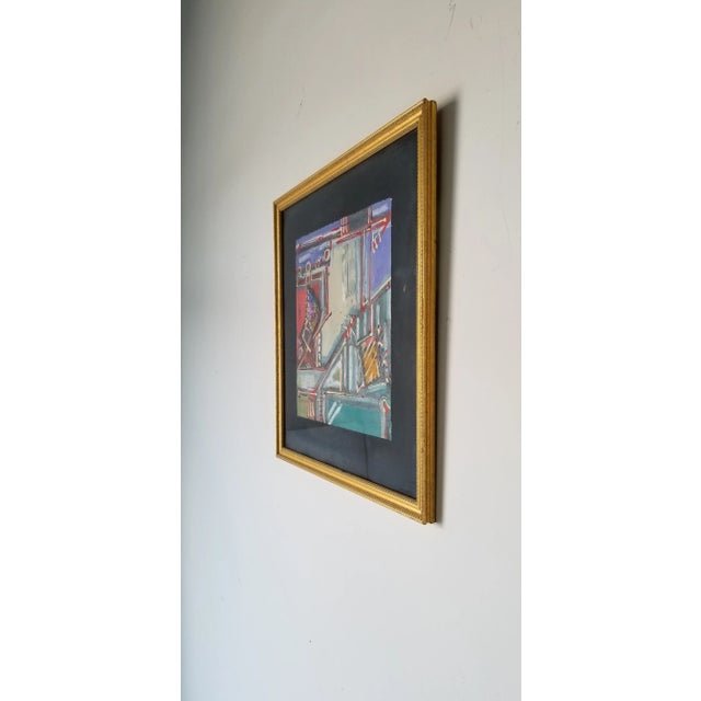 Cecilia Mayr " Aquatico # 11 " Mixed Media Abstract Painting For Sale - Image 4 of 12