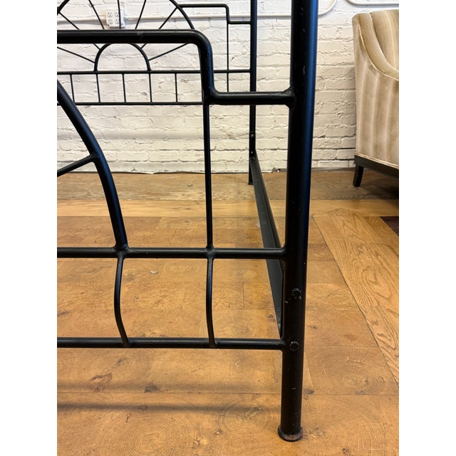 Rustic Queen Size Coaster Sunburst Canopy Bed For Sale - Image 3 of 11