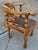 Wood Vintage English Style Wood Corner Chair With Cane Seat For Sale - Image 7 of 11