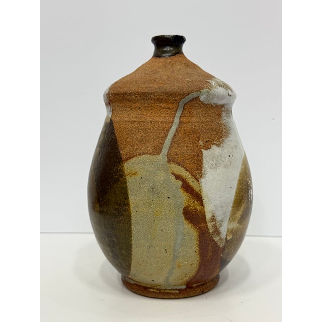 Mid-Century Modern 1970's Vintage Organic Studio Art Pottery Bud Vase – Signed Bre Scott, Arizona For Sale - Image 3 of 8
