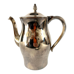 1950s Paul Revere Coffee Pot in Silverplate 9” Tall