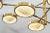 Mid-Century Modern Ivory Onyx and Brass Chandelier by Silvio Piattelli For Sale - Image 3 of 13