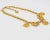 1990s Louis Feraud Paris Choker Necklace Gilt Metal With Brand Logo Charms For Sale - Image 5 of 9