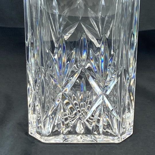 Tiffany & Co. "Sybil" Square Crystal Decanter With Faceted Stopper (Vintage 1980s/90s Signed, With Original Label) For Sale - Image 14 of 18