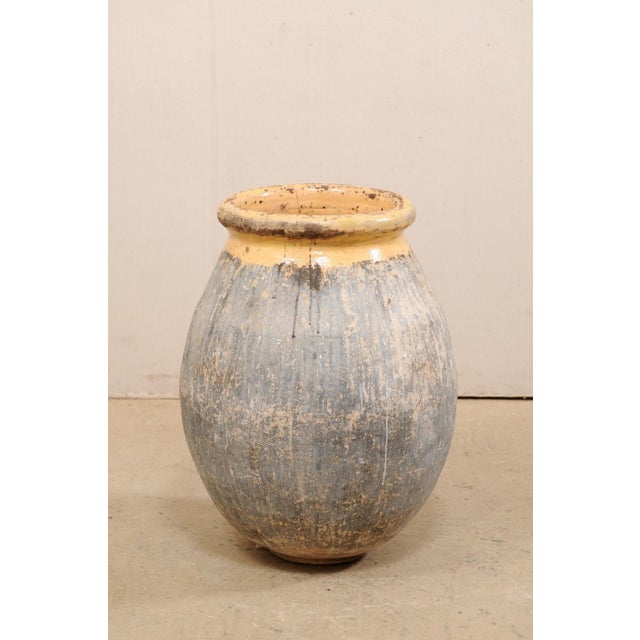 Antique French Biot Jar with Glazed Rim For Sale In Atlanta - Image 6 of 11