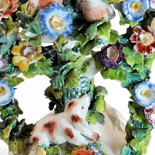 Derby Porcelain Fable Candlestick with Dog and Birds, 1760 For Sale - Image 12 of 14