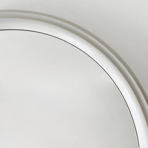 Vintage Space Age Wall Mirror in Gray Plastic, 1970s For Sale - Image 4 of 7