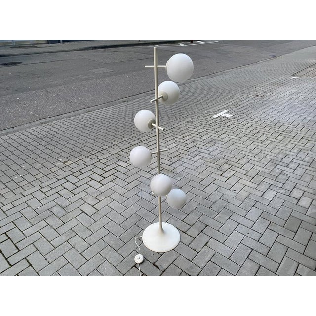 Swiss White Atomic Floor Lamp by E. R. Nele for Temde, 1960s For Sale - Image 15 of 18