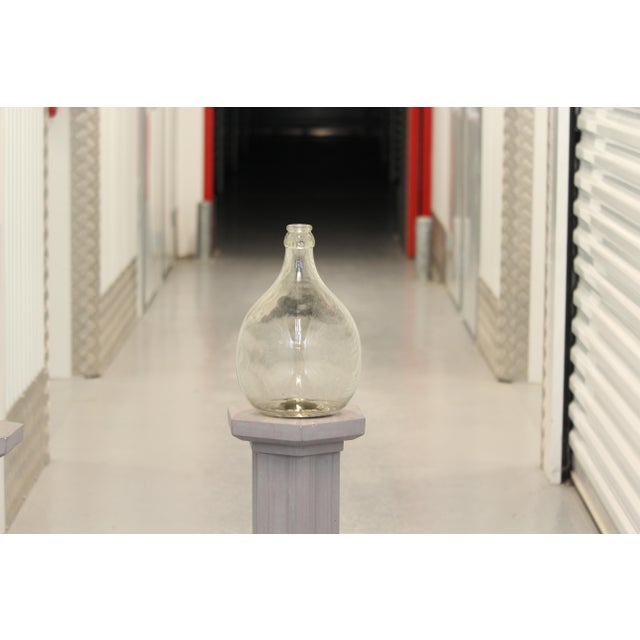Vintage Demijohn Glass Bottle, 1980s For Sale - Image 9 of 10