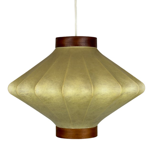 Mid-Century Modern Italian Cocoon Pendant Lamp, 1960s For Sale