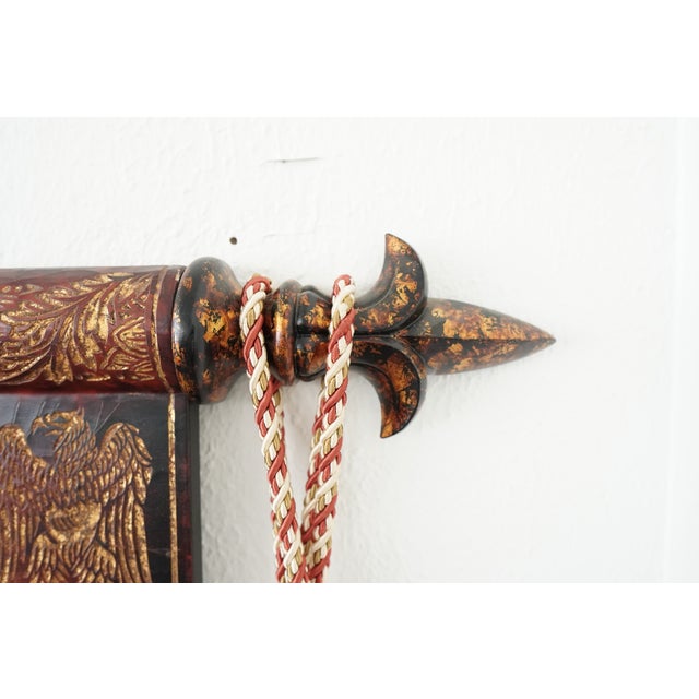 Vintage Castilian Imports Heraldic Fleur-De-Lis Wall Panel For Sale - Image 13 of 17