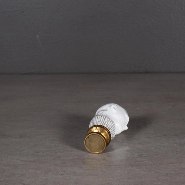 Early 19th Century Early 19th C. Porcelain Phrenology Stamp/Pipe Stamper C.1820 For Sale - Image 5 of 6