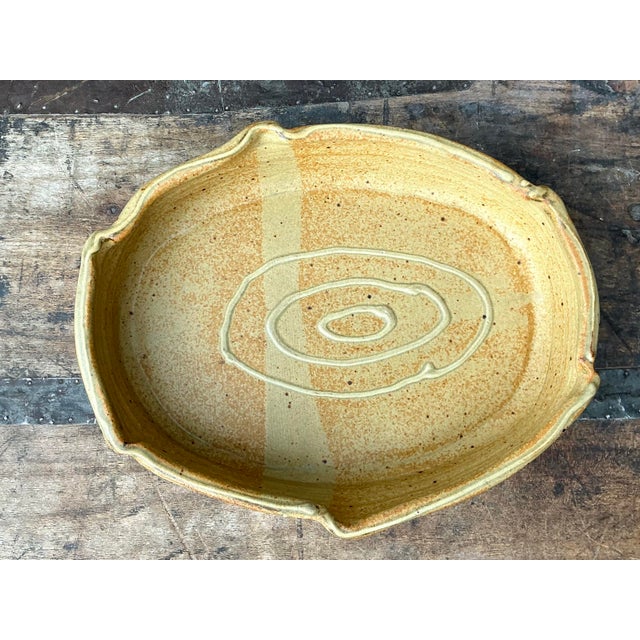 Vintage Original Crimped Edge Serving Platter For Sale - Image 12 of 12