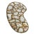 Onyx and Gold Kidney Shaped Tabletop Attributed to Arturo Pani For Sale