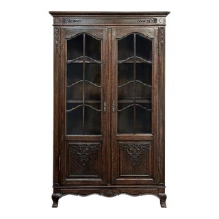 19th Century Country French Louis XIV Bookcase ~ Bibliotheque For Sale