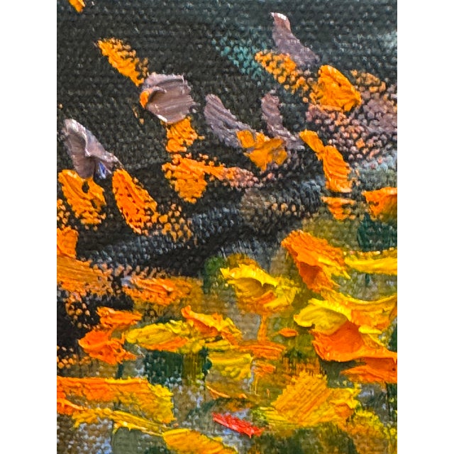 Autumn Reflection Impressionist Oil Painting For Sale In Chicago - Image 6 of 8