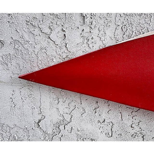 Contemporary Monumental Graphic Hard Edge Elongated Diamond Painting, Vintage Abstract For Sale - Image 3 of 7