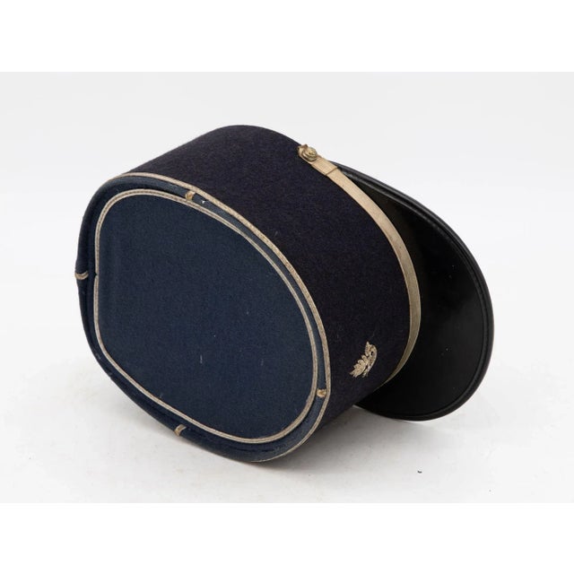 Vintage French Military Academy Officers Hat, Mid Century For Sale In New York - Image 6 of 10