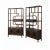 Contemporary Pair Brown Stain Wood Shutter Doors Minimalist Treasure Display Cabinets For Sale - Image 3 of 8