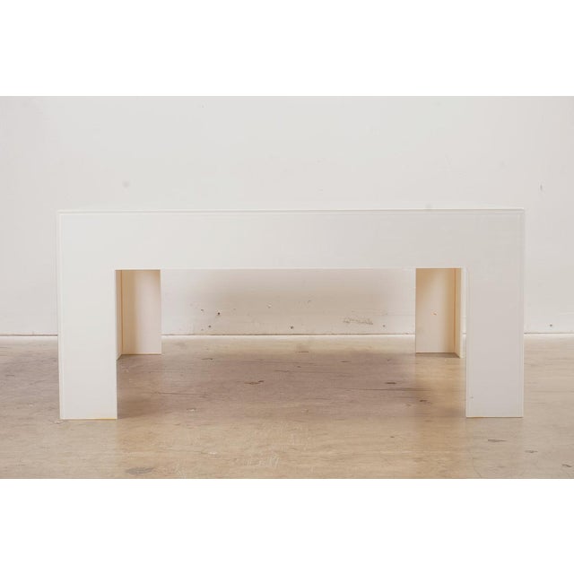 Mid-Century Modern Glas Italia Atlantis Low Glass Coffee Table For Sale - Image 3 of 4