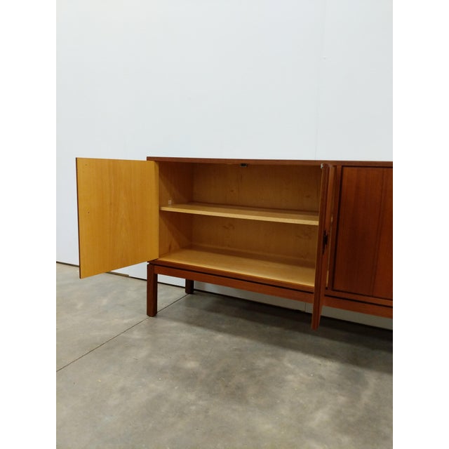 Vintage Danish Modern Teak Credenza For Sale - Image 4 of 8