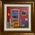 Fanch (Francois Ledan), Whimsical Naive Mediterranean Seaside Interior Folk Art Oil Painting Fanch Ledan, 2002 For Sale - Image 11 of 18