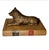 Vintage Sculpture ~ Bronze Wolf Lying on Top of a Book For Sale - Image 12 of 12