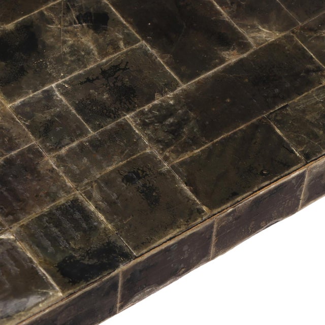 A Mica End Table or Small Coffee Table, in the Manner of Jean-Michel Frank For Sale In Philadelphia - Image 6 of 6
