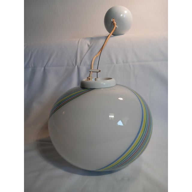 Swirl Murano Glass Pendant Lamp from F. Fabbian, 1970s For Sale - Image 17 of 17